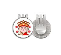 no/no Monks Traveller Reference Golf Ball Marker Hat Cap Clip Enamel Magnetic