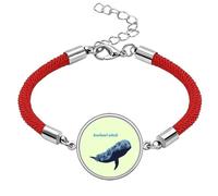 no/no Monodon Monoceros Ocean Art Deco Fashion Lucky Red String Bracelet Rope Bracelet Handmade