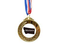 no/no montana ameusa map outline Gold Award Winner Medal First Place Ribbon