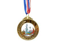 no/no Moscow Landmark Basil's Cathedral Gold Award Winner Medal First Place Ribbon