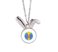 no/no Mother Loves Sadness Art Deco Fashion Rabbit Necklace Pendant Bunny Animal Jewelry Gift