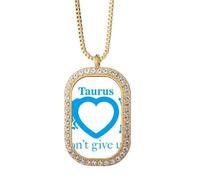 no/no Motivation Constellation Love Taurus Necklace Pendant Diamond Crystal Golden Jewelry