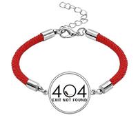 no/no Motor Cycle Mouse Exit Art Deco Fashion Lucky Red String Bracelet Rope Bracelet Handmade