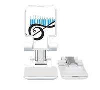 no/no Musical Symbolic Melody Piano Keys Adjustable Cell Phone Stand Desk Foldable