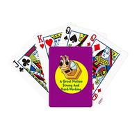 no/no National Day Strong Courageous Poker Playing Card Tabletop Board Game