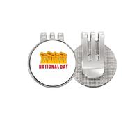 no/no National Day Strong Nation Golf Ball Marker Hat Cap Clip Enamel Magnetic