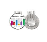 no/no National Differences Happiness Index Golf Ball Marker Hat Cap Clip Enamel Magnetic