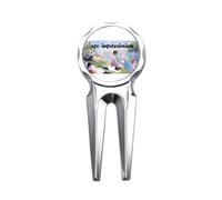 no/no Neo Impressionism Optics Chromatics Golf Divot Tool Golf Ball Marker Repair Tool