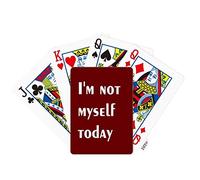 no/no Not Myself Bad Mood Poker Playing Card Tabletop Board Game