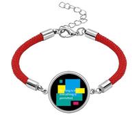 no/no Nothing is True Everything is Pertted Lucky Red String Bracelet Rope Bracelet Handmade