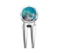 no/no Ocean Colorful Fish Science Nature Picture Golf Divot Tool Golf Ball Marker Repair Tool