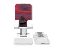 no/no ocean red boat people picture Adjustable Cell Phone Stand Desk Foldable