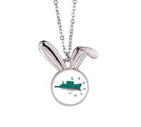 no/no offshore trade ship ocean Rabbit Necklace Pendant Bunny Animal Jewelry Gift