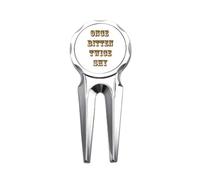 no/no Once Bitten Twice Shy Art Deco Fashion Golf Divot Tool Golf Ball Marker Repair Tool