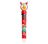 no/no Orange Fruit Watercolor Illustration Pattern Multicolor Ballpoint Pen Christmas Xmas Tree Santa