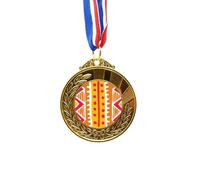 no/no Orange Line Mexico Totems Ancient Civilization Gold Award Winner Medal First Place Ribbon