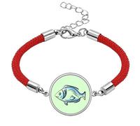 no/no Ordinary Triviality Salted Fish Lucky Red String Bracelet Rope Bracelet Handmade
