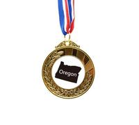 no/no oregon the united states of amemap Gold Award Winner Medal First Place Ribbon
