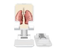 no/no Organ Lung Human Illustration Adjustable Cell Phone Stand Desk Foldable