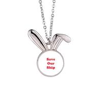 no/no Original Intention Help Art Deco Fashion Rabbit Necklace Pendant Bunny Animal Jewelry Gift