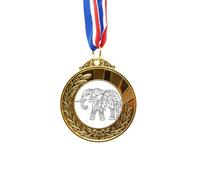 no/no Paint Elephant Friend Tooth Gold Award Winner Medal First Place Ribbon