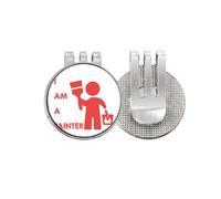 no/no Paint Painter Painting Job Golf Ball Marker Hat Cap Clip Enamel Magnetic