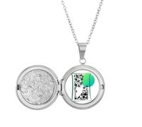 no/no Panda Food Mother Art Deco Fashion Locket Necklace Hold Picture Jewelry Birthday Gift