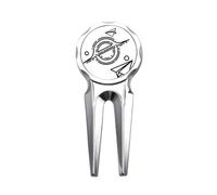 no/no Paper Planet Satellite Art Deco Fashion Golf Divot Tool Golf Ball Marker Repair Tool