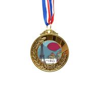no/no Paris Airship France Eiffel Tower Landscape Gold Award Winner Medal First Place Ribbon