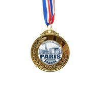 no/no Paris France Flag Eiffel Tower Architecture Gold Award Winner Medal First Place Ribbon