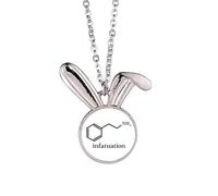 no/no Passion Loves Emotional Chestry Rabbit Necklace Pendant Bunny Animal Jewelry Gift