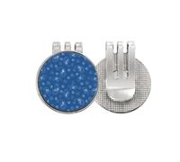 no/no pattern blue night dot traditional Golf Ball Marker Hat Cap Clip Enamel Magnetic