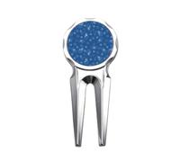 no/no pattern blue night dot traditional Golf Divot Tool Golf Ball Marker Repair Tool