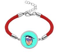 no/no Peach Hearts Joyful Eyes Lucky Red String Bracelet Rope Bracelet Handmade