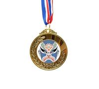 no/no Peking Opera Head Colorful Xiangjianghui Gold Award Winner Medal First Place Ribbon