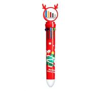 no/no People Happiness Index Declined Multicolor Ballpoint Pen Christmas Xmas Tree Santa