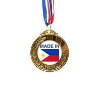 no/no Philippines Country Love Gold Award Winner Medal First Place Ribbon