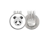 no/no pieces art panda s fat lovely Golf Ball Marker Hat Cap Clip Enamel Magnetic