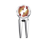 no/no Pisces Constellation Zodiac Symbol Golf Divot Tool Golf Ball Marker Repair Tool
