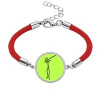 no/no Planet Earth Universe Human Lucky Red String Bracelet Rope Bracelet Handmade