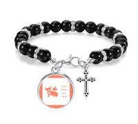 no/no Playful Corgi Dog Likes Poop Beaded Bracelet Boho Jewelry