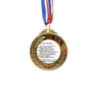 no/no Poetry Quote Tiger Sniff The Rose Gold Award Winner Medal First Place Ribbon