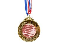 no/no Pork Chops Meat Food Texture Gold Award Winner Medal First Place Ribbon
