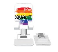 no/no Power Differentiation Identity Rainbow Equality Adjustable Cell Phone Stand Desk Foldable