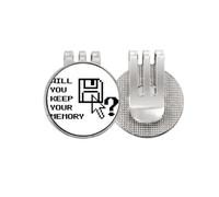 no/no Preserving Memories Proverb Words Golf Ball Marker Hat Cap Clip Enamel Magnetic