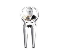 no/no President Roosevelt War Art Deco Fashion Golf Divot Tool Golf Ball Marker Repair Tool