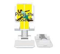no/no Press The Assault Art Deco Fashion Adjustable Cell Phone Stand Desk Foldable