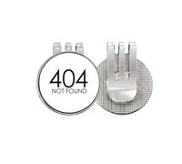 no/no Programmer 404 Error Not Found Golf Ball Marker Hat Cap Clip Enamel Magnetic