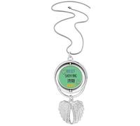 no/no Provincial Capital Shenyang Pendant Angel Wings Rotating Necklace Jewelry