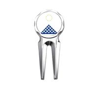 no/no Pyrad Glass House Architecture Golf Divot Tool Golf Ball Marker Repair Tool